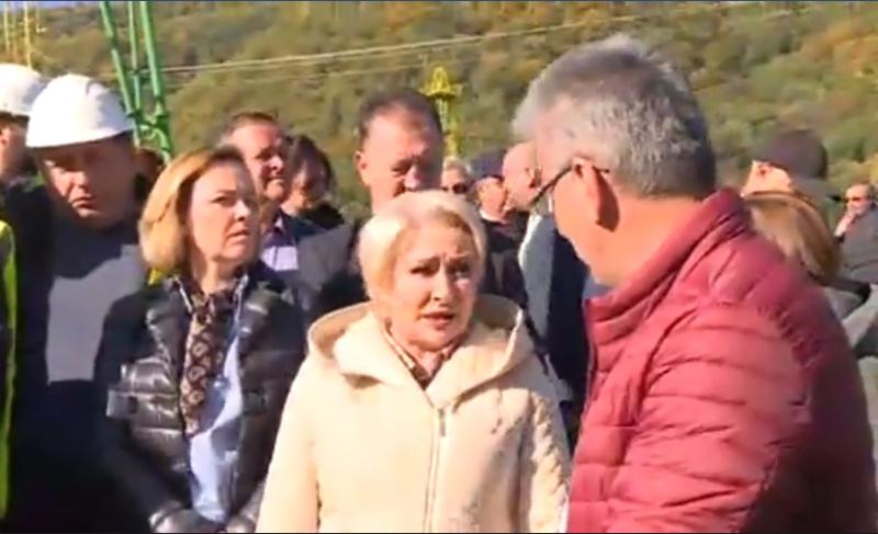 Dancila, la Bacau, Foto: Captura Facebook