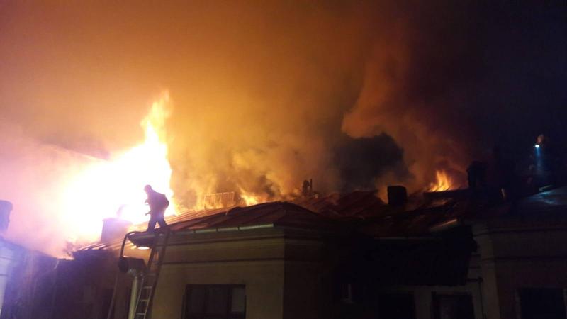 Incendiu in Centrul Vechi, Foto: ISU Bucuresti-Ilfov