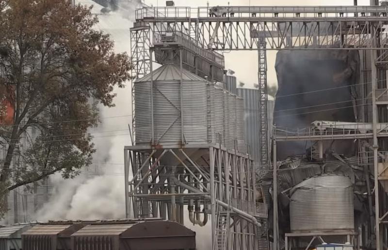 Incendiu depozit de munitii Ucraina, Foto: Captura video