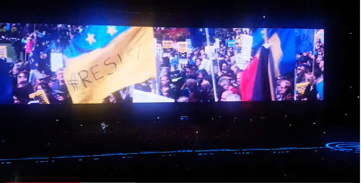 U2 foloseste imagini cu protestele de la Bucuresti, Foto: youtube.com