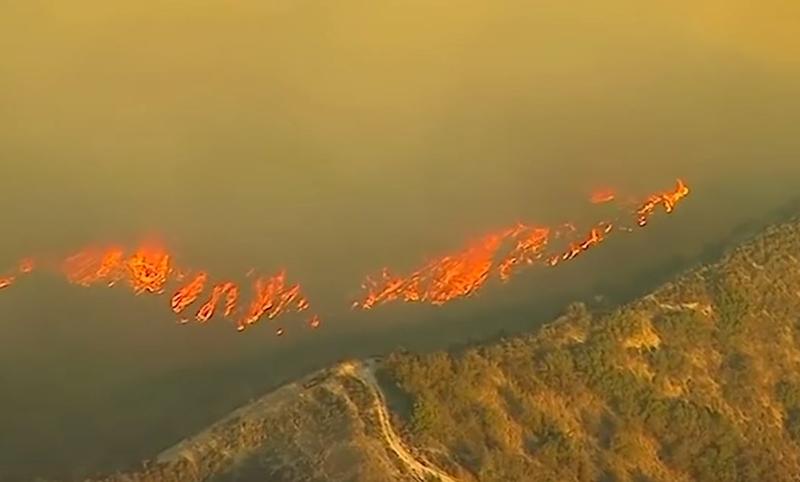 Incendiu California, Foto: Captura YouTube