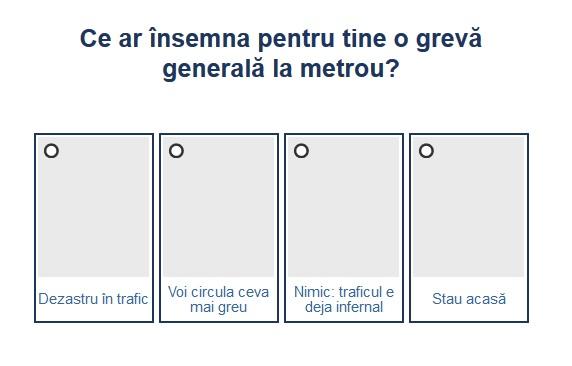 Sondaj greva metrou, Foto: Hotnews