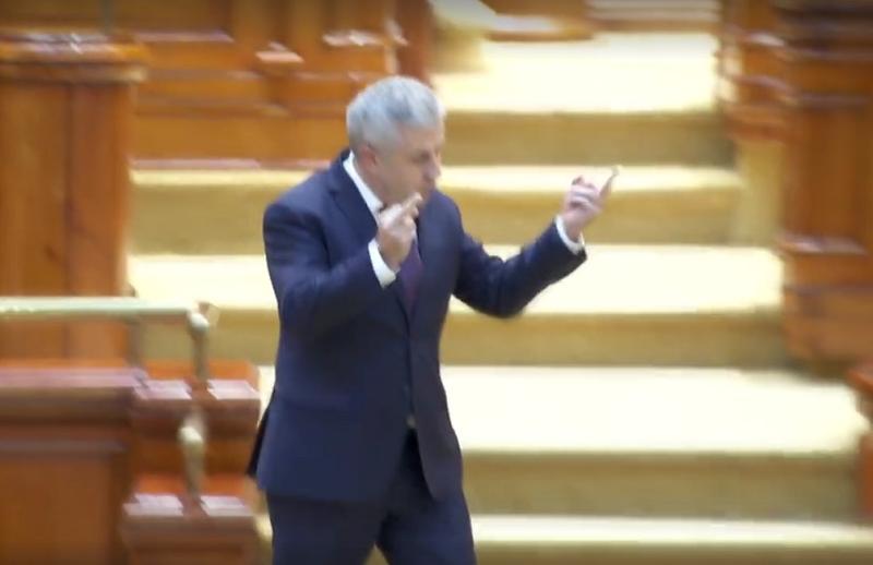 Florin Iordache în Parlamentul României, Foto: Digi FM / Facebook