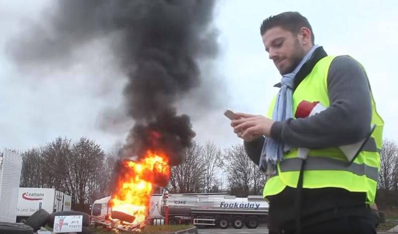 Protestul vestelor galbene, Foto: Captura YouTube