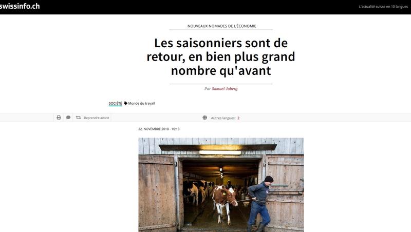 Despre viata muncitorilor sezonieri, Foto: Swiss Info