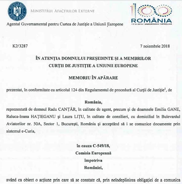 Memoriu in aparare, Foto: Hotnews