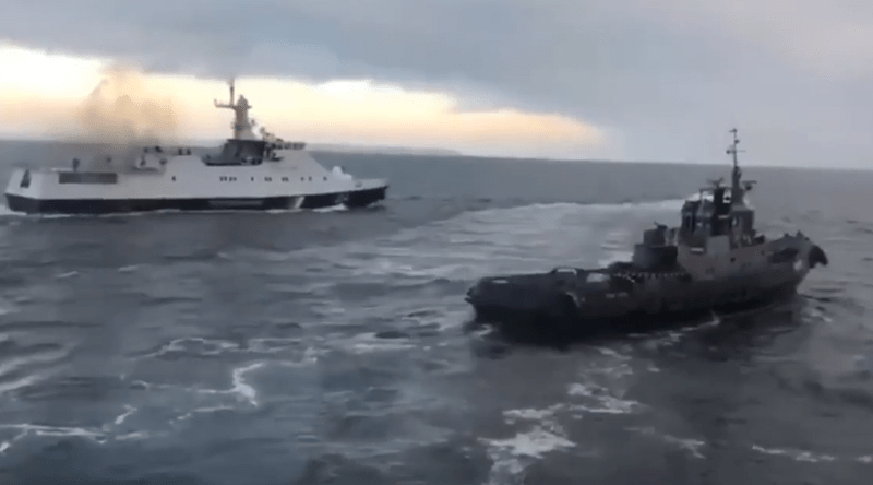 Nave ucrainene capturate de Rusia, Foto: Captura video