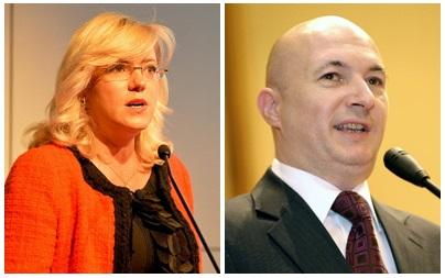 Corina Cretu si Codrin Stefanescu, Foto: Colaj foto - Comisia Europeana/Agerpres