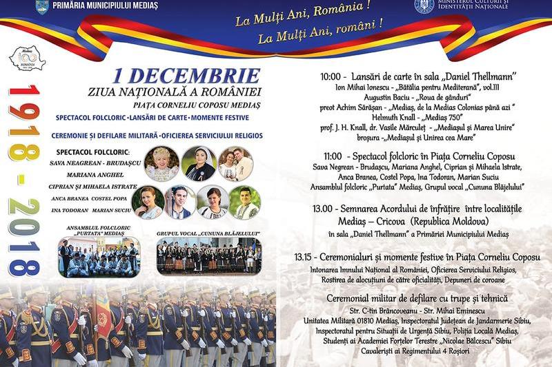 Mediaș - ceremonii, defilări și spectacole, Foto: Primăria Municipiului Mediaș