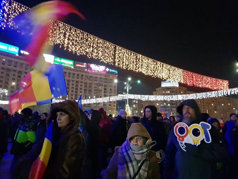 Protest 1 Decembrie, Piata Victoriei, Foto: Hotnews