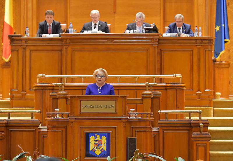 Dancila in Parlament, Foto: Guvernul Romaniei