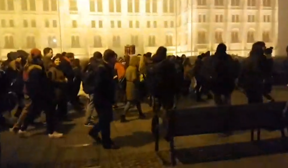 Proteste Budapesta a doua zi consecutiva, Foto: Captura video