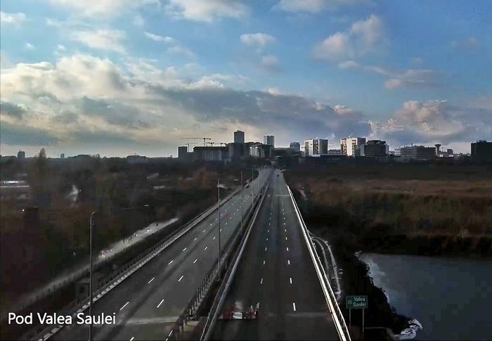 Pipera - priveliste de pe A3, Foto: Captura Facebook