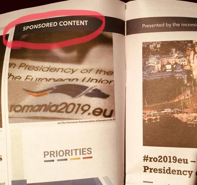 Romania plateste ca sa apara in Politico Europe, Foto: Facebook / Siegfried Muresan