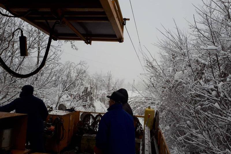 Ninsori abundente, Foto: CFR Infrastructura