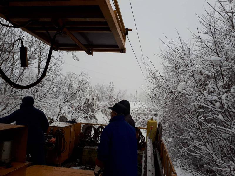Ninsori abundente, Foto: CFR Infrastructura