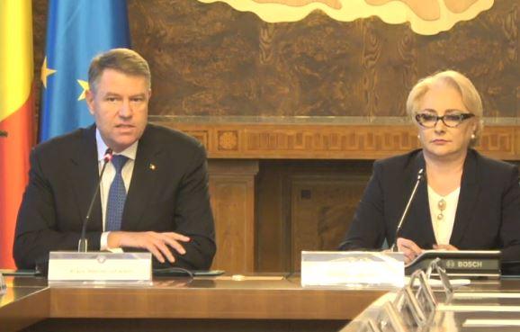 Iohannis si Dancila, Foto: Captura Privesc.eu