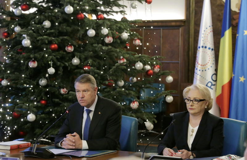 Iohannis si Dancila, la Guvern, Foto: Guvernul Romaniei