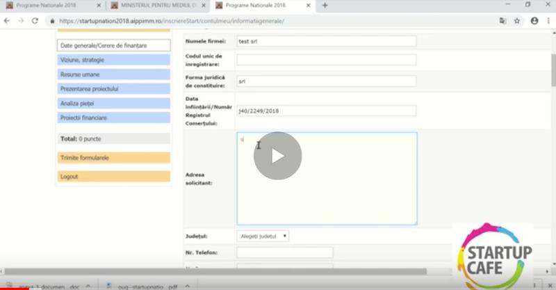 TUTORIAL video aplicatie Start-Up Nation 2018, Foto: StartupCafe.ro
