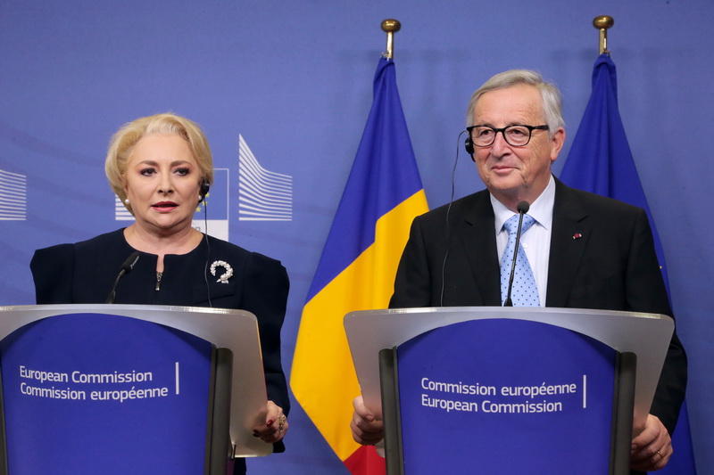 Dancila si Juncker, Foto: gov.ro