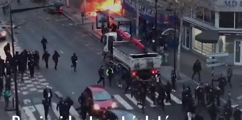 Noi proteste violente in Franta, Foto: Captura YouTube