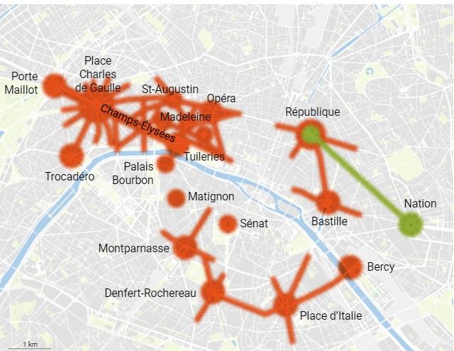 Zone expuse, Foto: Captura Le Figaro