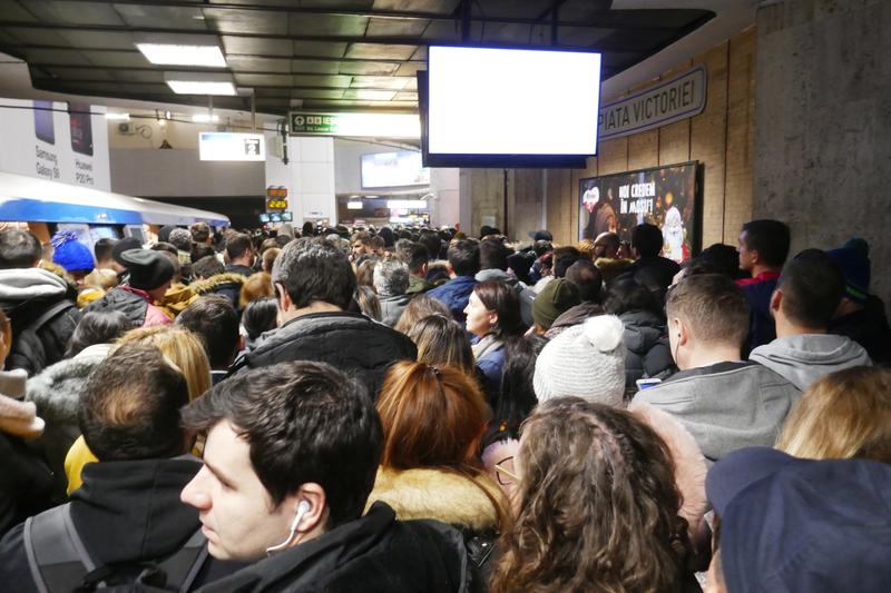 Aglomeratie la metrou, Foto: USER UPLOADED