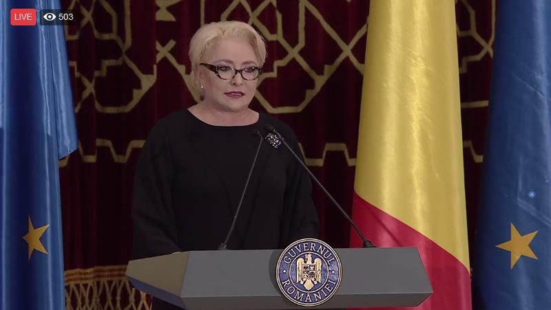 Viorica Dancila, Foto: Captura video Facebook