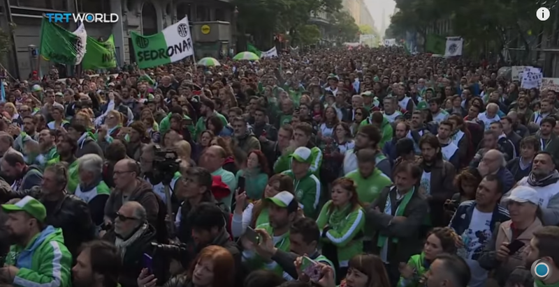 Proteste Argentina, Foto: Captura YouTube