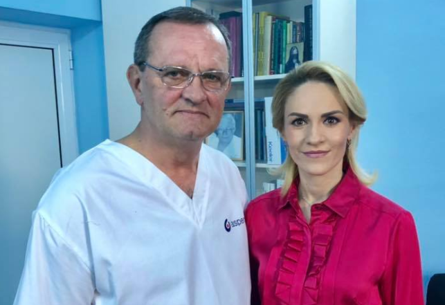 Gabriela Firea si dr Iulian Brezean, Foto: captura facebook