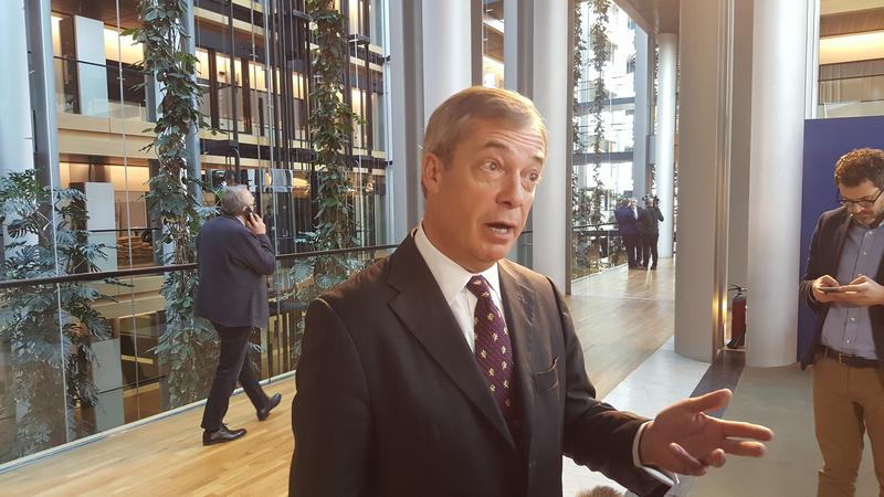 Nigel Farage la Parlamentul European, Foto: Hotnews