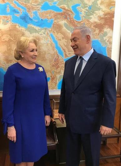 Dancila-Netanyahu, Foto: Guvern