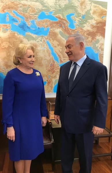 Dancila-Netanyahu, Foto: Guvern