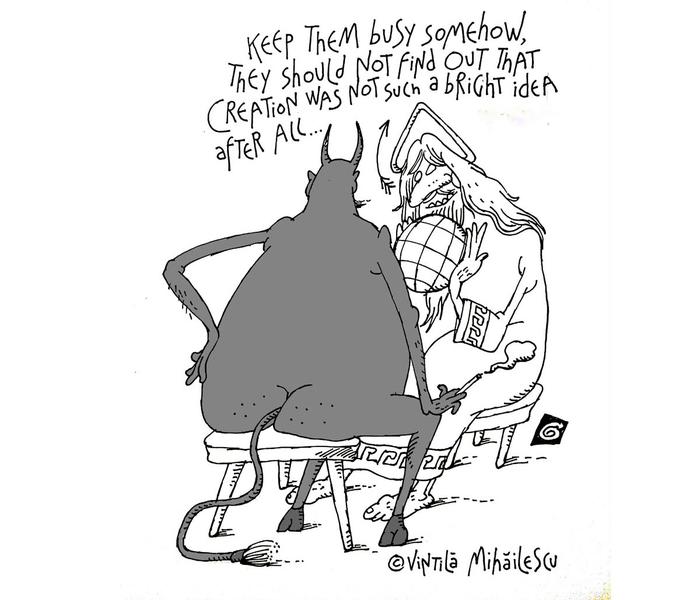 Destinul. Desen de Ion Barbu, Foto: Dilema Veche