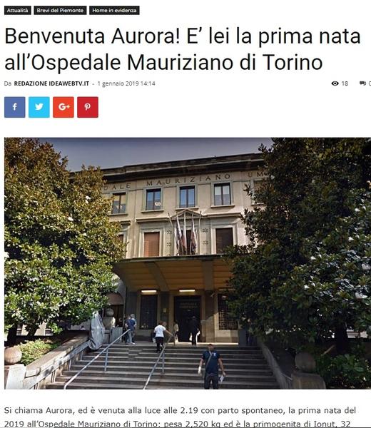 Presa italiana ureaza bun venit Aurorei, Foto: Captura Facebook