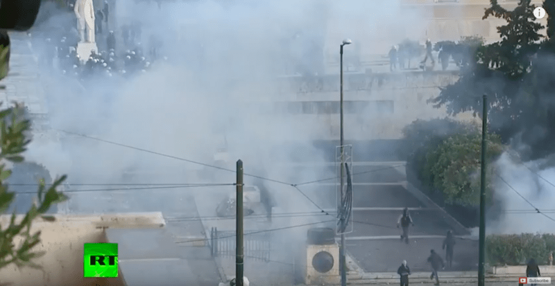 Proteste Grecia, Foto: Captura YouTube