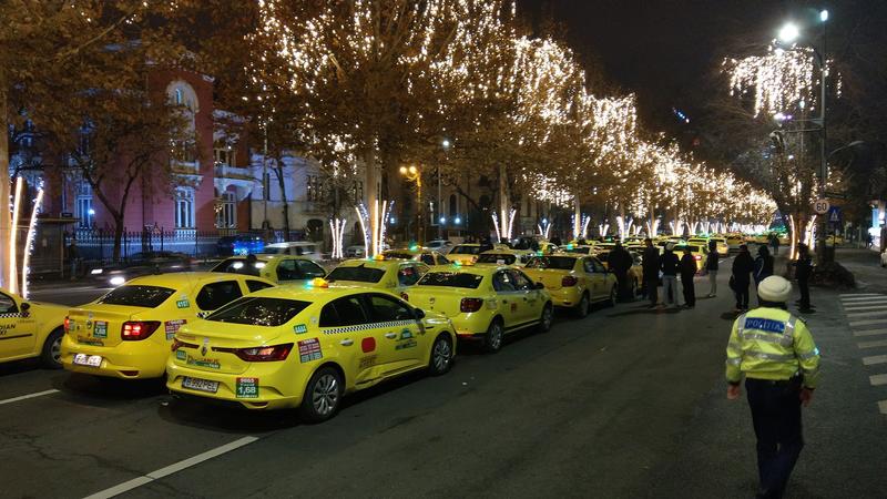 Protest taximetristi, Foto: Hotnews