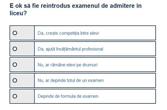 Sondaj admitere liceu, Foto: Hotnews