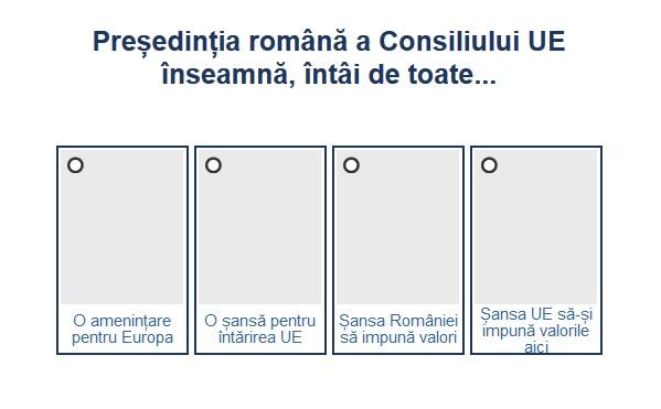 Sondaj președinția Consiliului UE, Foto: Hotnews