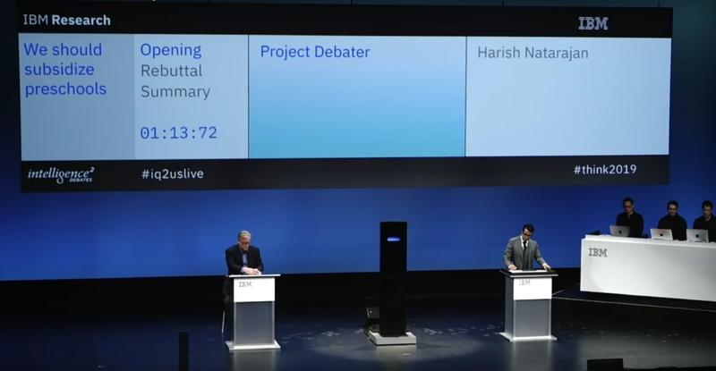 IBM Project Debater, Foto: IntelligenceSquared Debates