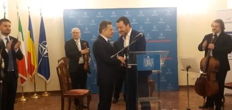 George Bologan si Matteo Salvini, Foto: Ambasada Romaniei in Italia