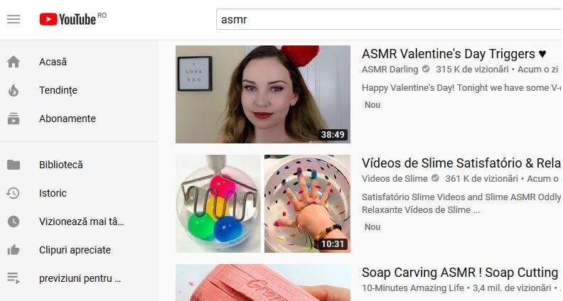 ASMR video, Foto: Captura YouTube