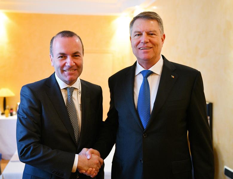 Manfred Weber si Klaus Iohannis, Foto: Facebook - Klaus Iohannis
