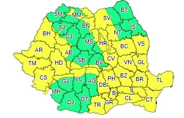 Vremea se raceste, Foto: Administratia Nationala de Meteorologie