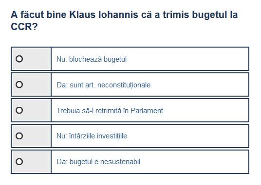 Sondaj budget - CCR, Foto: Hotnews