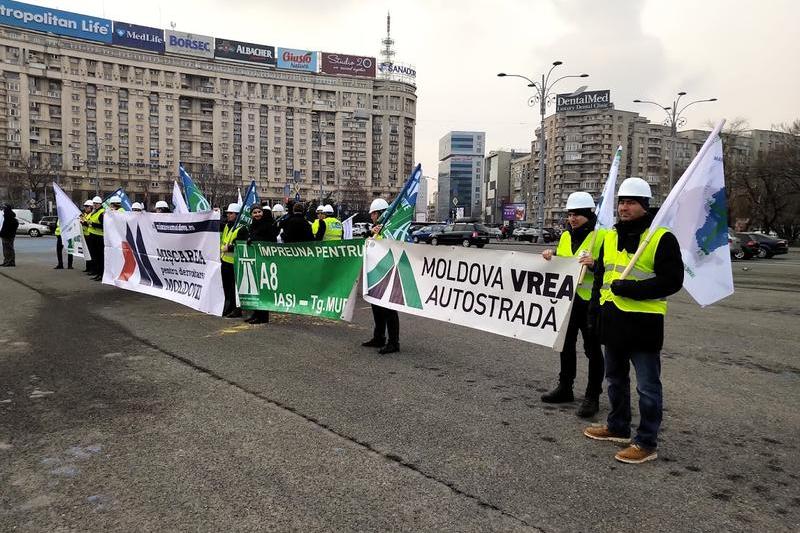 Protest - autostrazi pentru Moldova, Foto: Hotnews