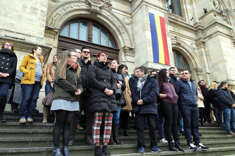 protest Palatul de Justitie, Foto: Hotnews
