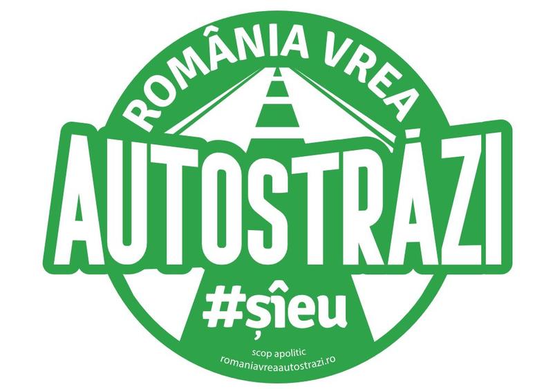 Sigla campaniei Romania vrea autostrazi, Foto: romaniavreaautostrazi.ro