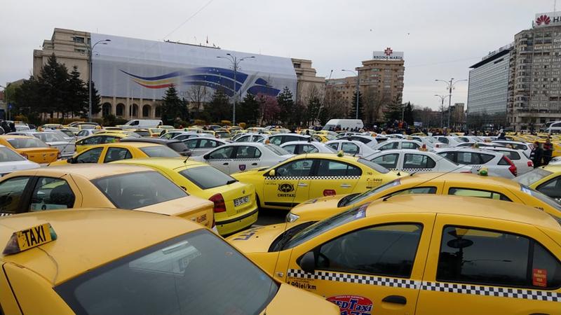 Protest taximetristi, Foto: Hotnews