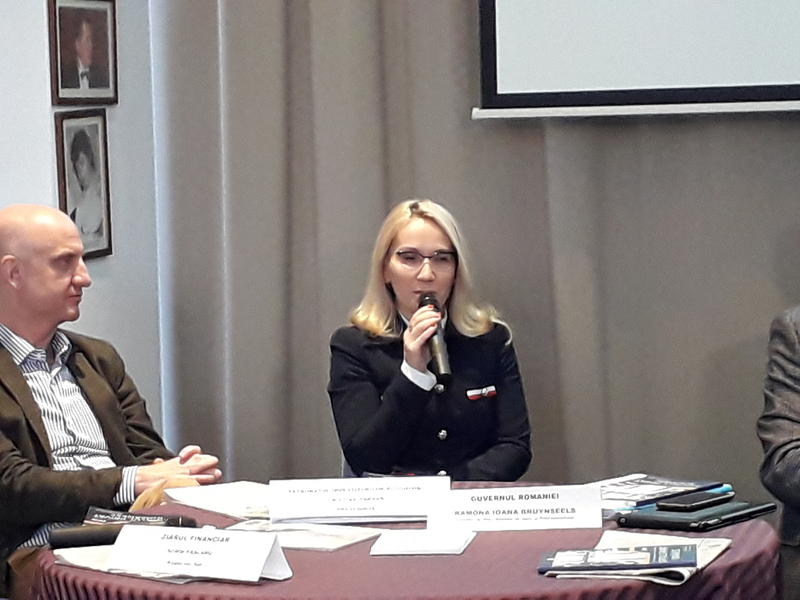 Ramona Bruynseels la conferinta de vineri, Foto: Hotnews